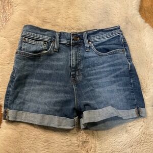 J. Crew Denim Shorts Size 25 Cuffed Medium Blue Womens